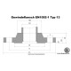 Meneteskarima EN1092-1 Typ 13 PN10/16 DIN2566 DN50 2" S235JRG2/RST37-2 schwarz